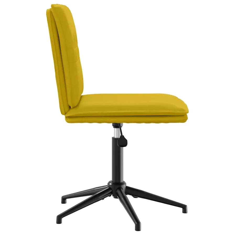 Chaises à manger lot de 2 Jaune Velours - 5