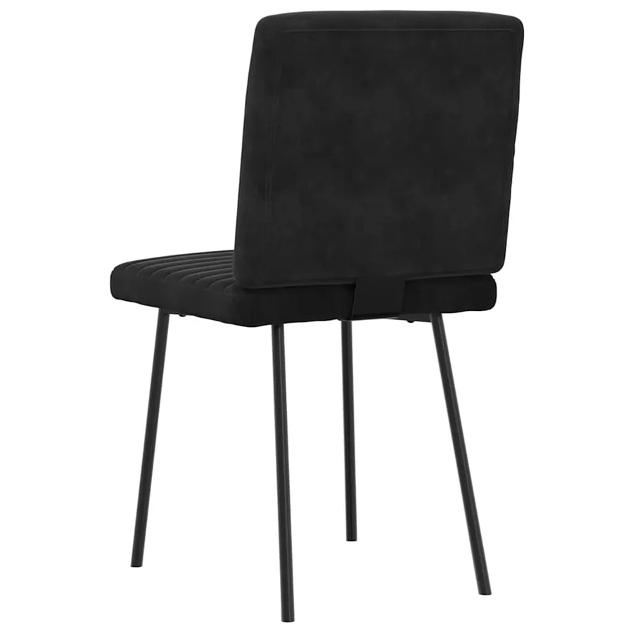 Chaises à manger lot de 2 Noir Velours - 6