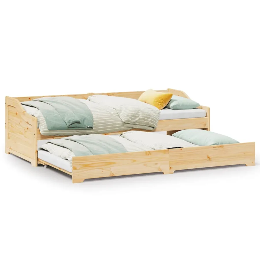 Lit de jour avec gigogne sans matelas IRUN 90x200 cm - 2