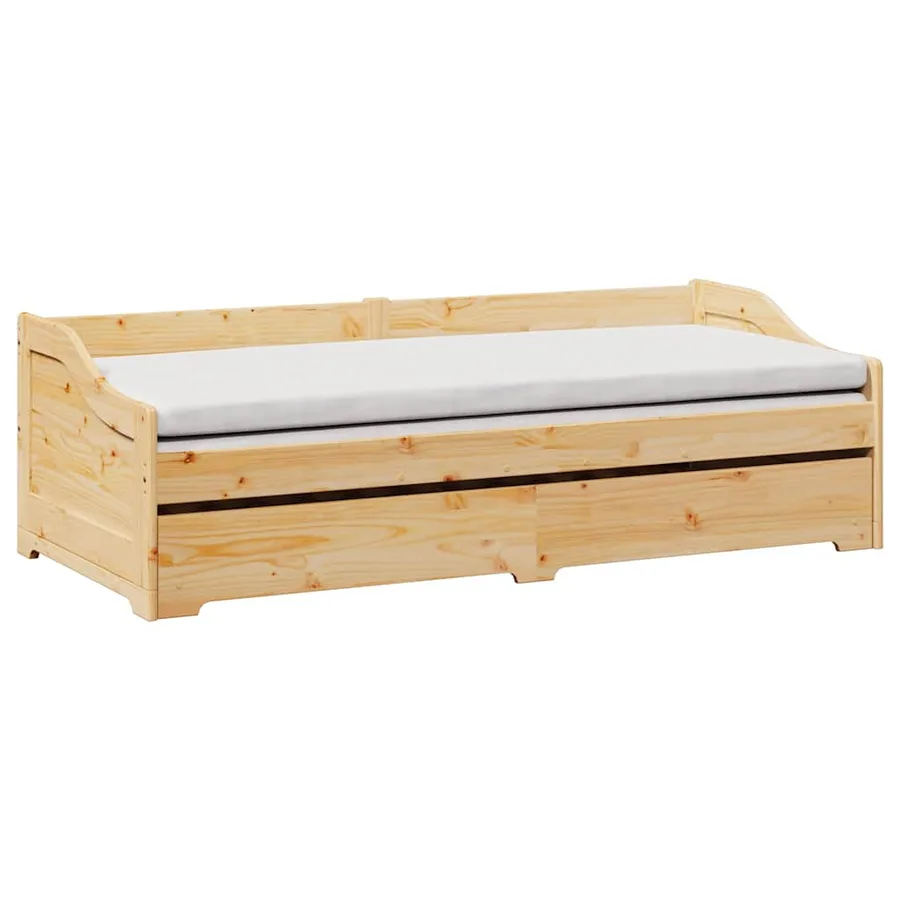 Lit de jour avec gigogne sans matelas IRUN 90x200 cm - 4