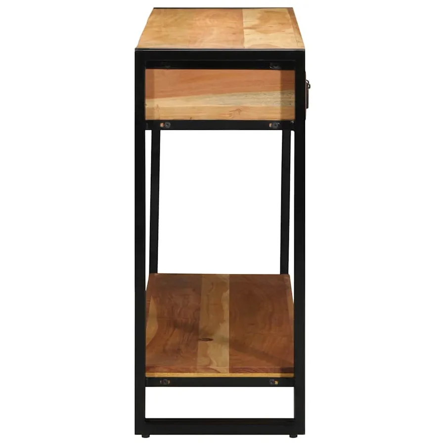 Table console Marron 120 x 33 x 75 cm Bois d'Acacia Massif - 6