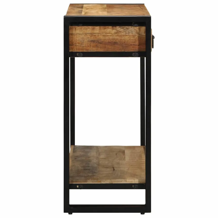 Table console Marron 90 x 33 x 75 cm Bois de mangue massif - 6