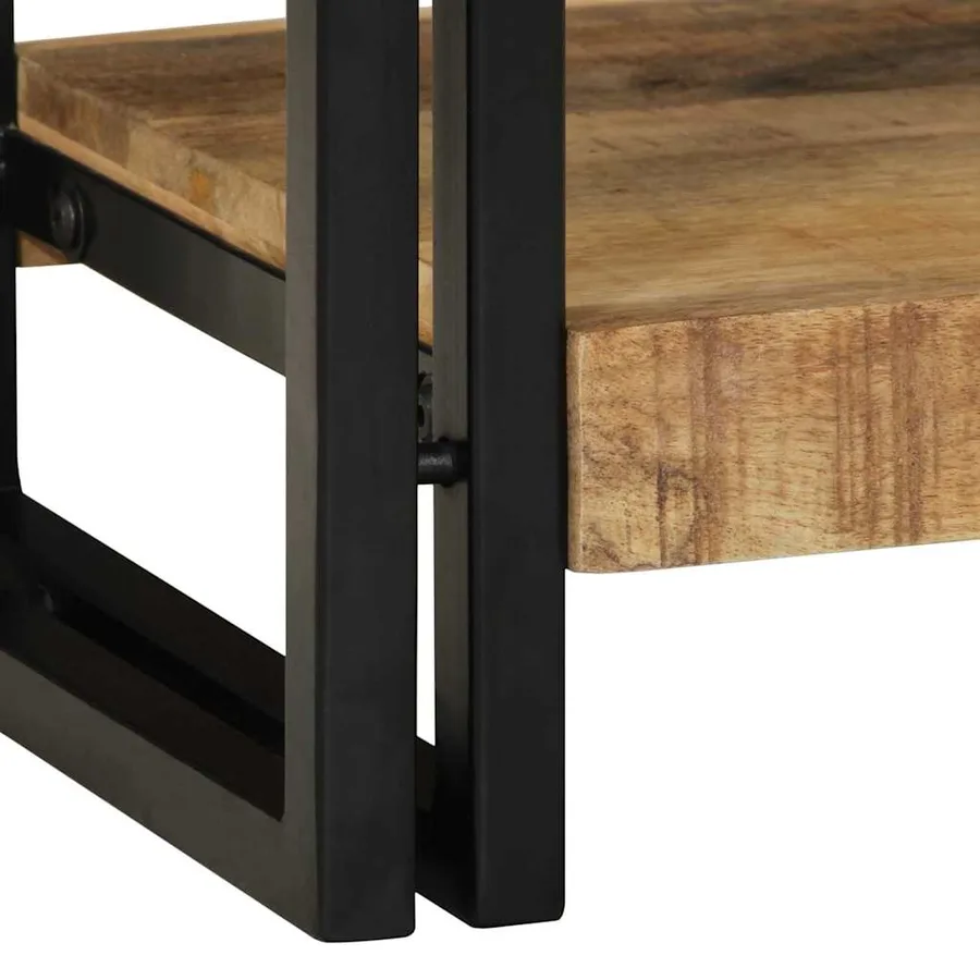 Table console Marron 90 x 33 x 75 cm Bois de mangue massif - 9