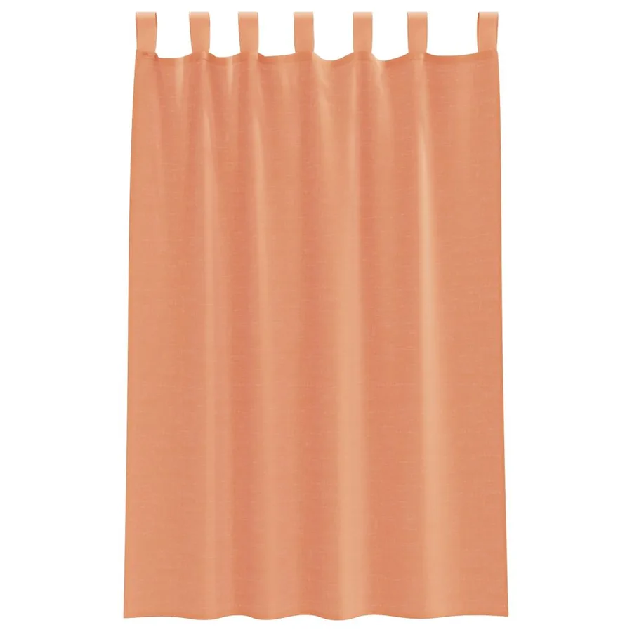Rideaux en voile avec boucles 2 pcs terre cuite 140x175 cm - 4