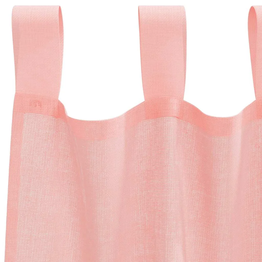 Rideaux en voile avec boucles 2 pcs rose 140x140 cm - 5
