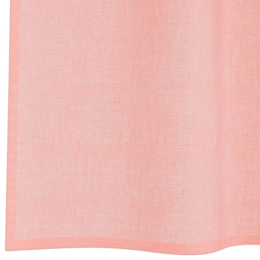 Rideaux en voile avec boucles 2 pcs rose 140x140 cm - 6