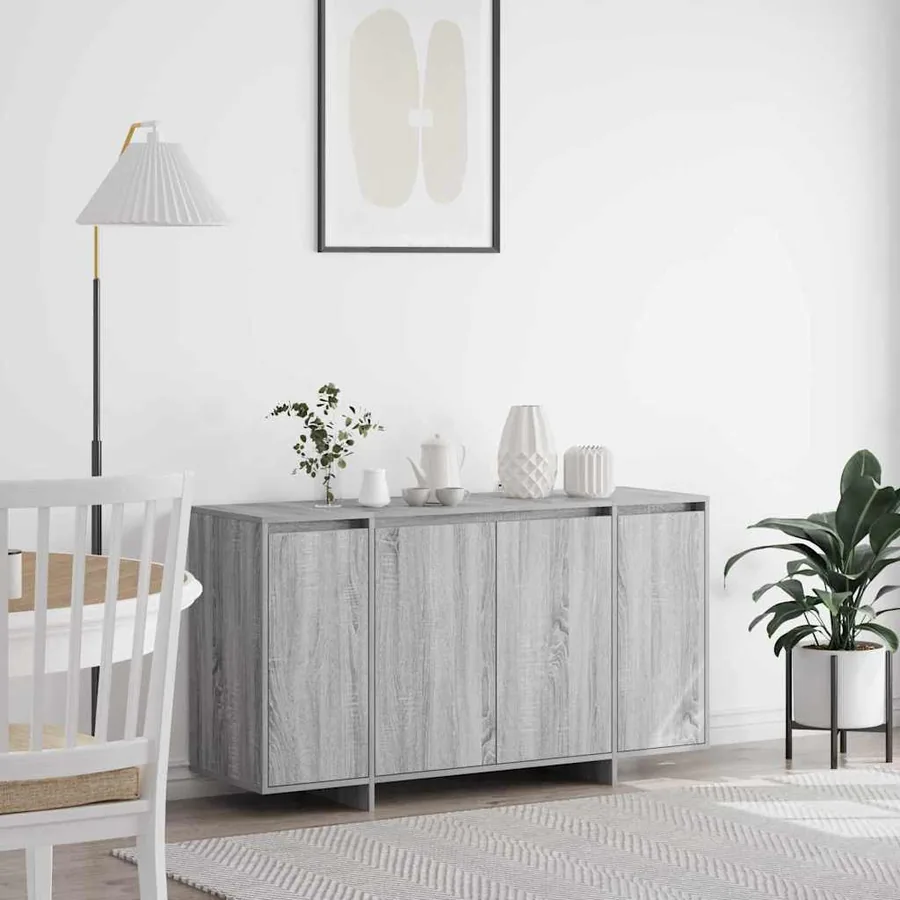 Buffet Gris Sonoma 135 x 41 x 75 cm Bois d'ingénierie