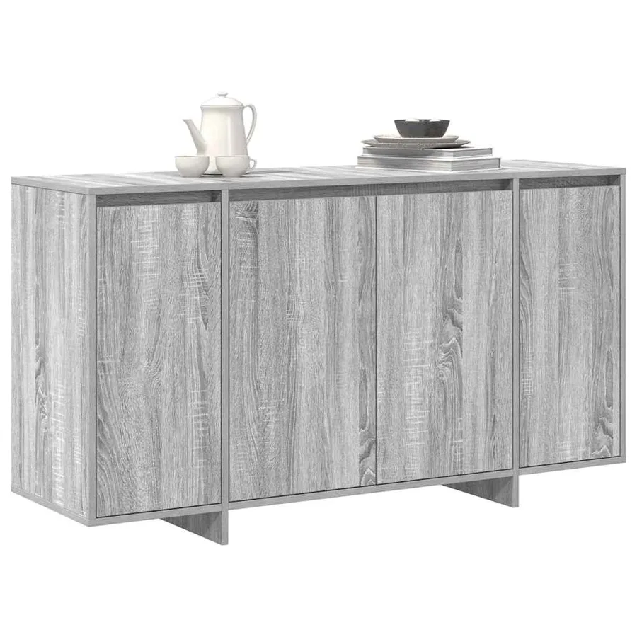 Buffet Gris Sonoma 135 x 41 x 75 cm Bois d'ingénierie - 3