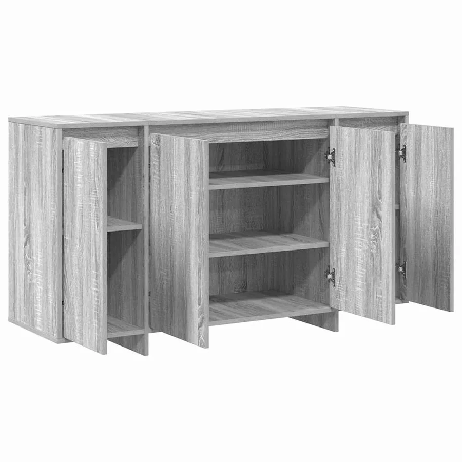Buffet Gris Sonoma 135 x 41 x 75 cm Bois d'ingénierie - 5