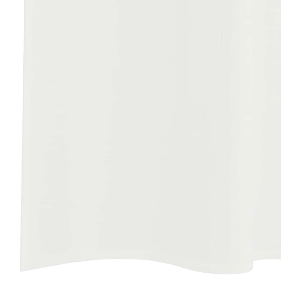 Rideaux en voile avec passe-tringles 2 pcs blanc - 5