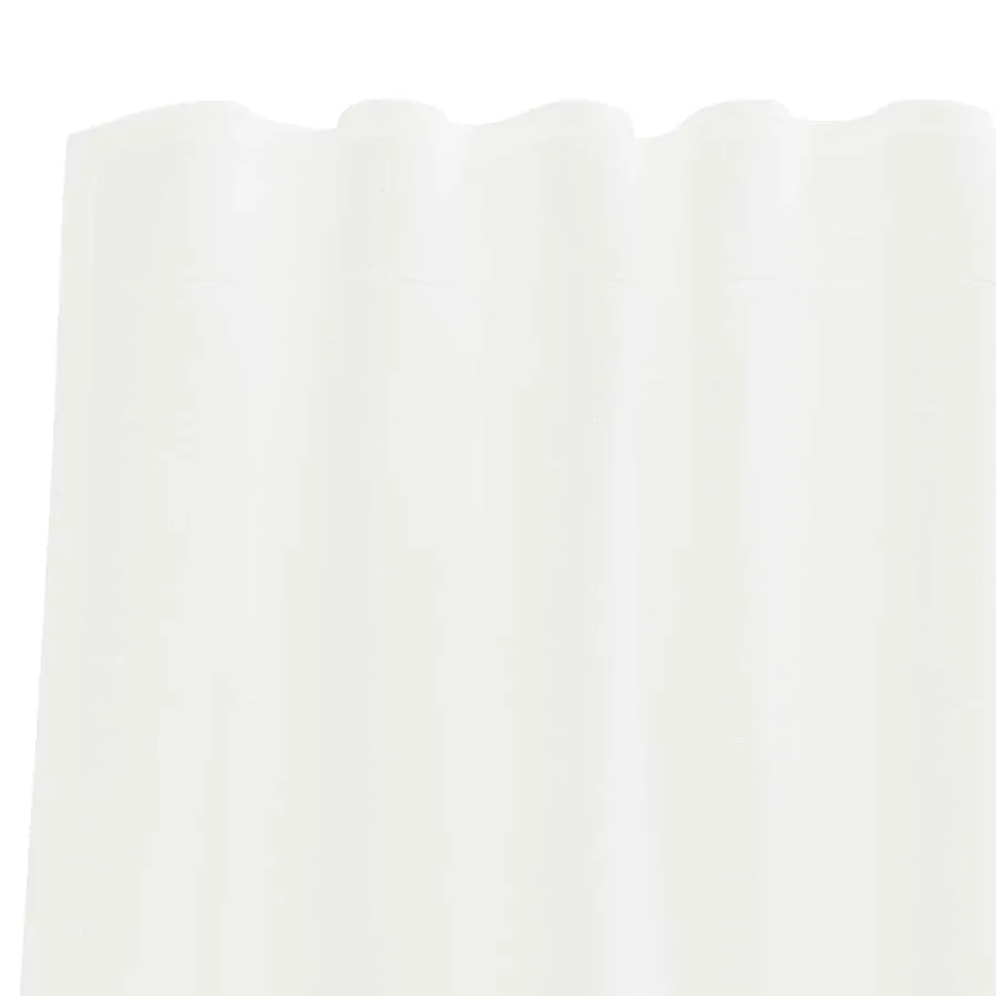 Rideaux en voile avec passe-tringles 2 pcs blanc - 6