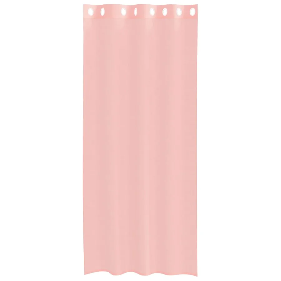 Rideaux en voile avec œillets 2 pcs rose 140x245 cm - 4