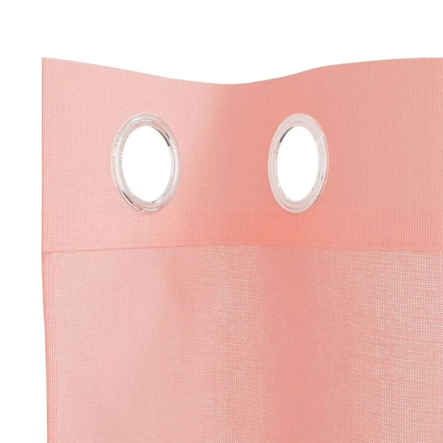 Rideaux en voile avec œillets 2 pcs rose 140x245 cm - 5