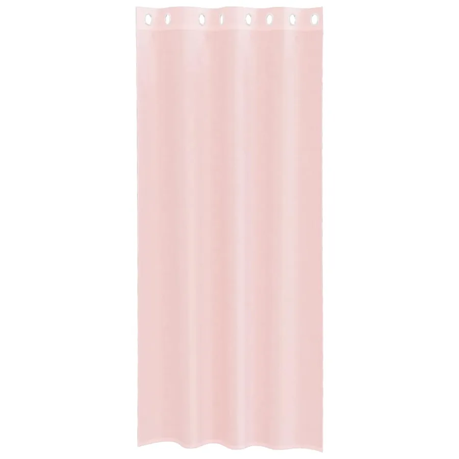 Rideaux en voile avec œillets 2 pcs rose clair 140x225 cm - 4