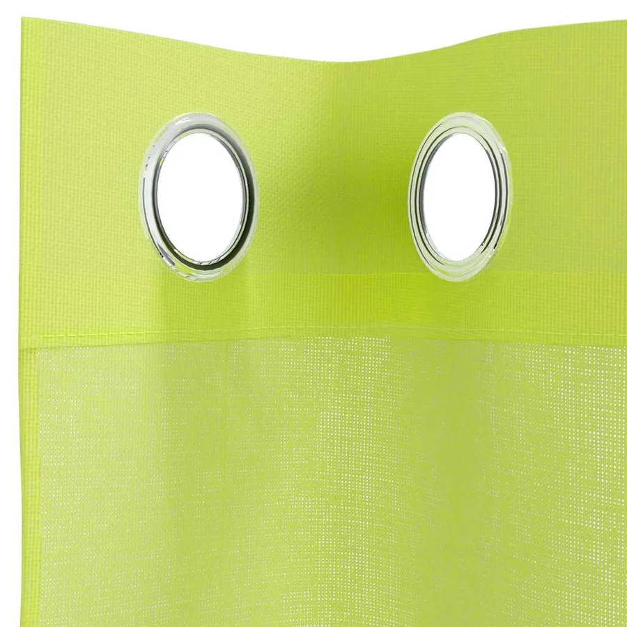 Rideaux en voile avec œillets 2 pcs vert pomme 140x140 cm - 5