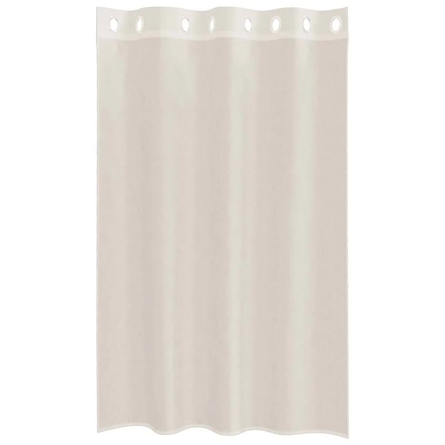 Rideaux en voile avec œillets 2 pcs crème 140x175 cm - 4