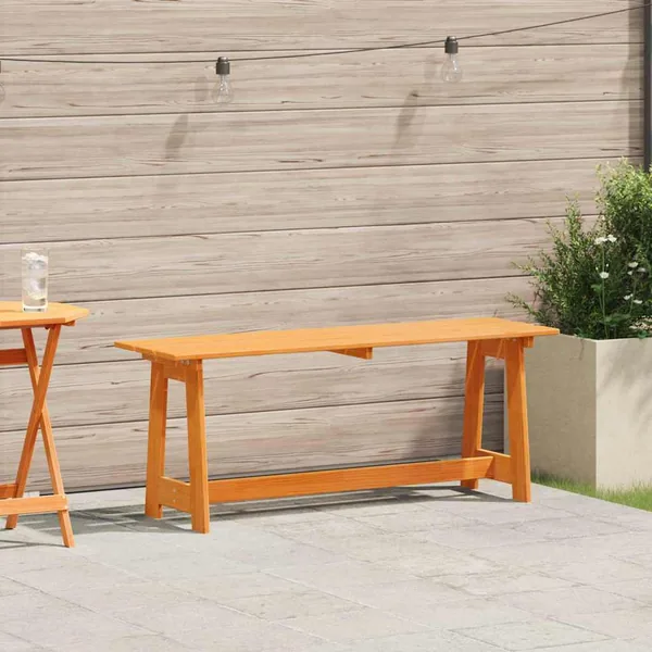 Banc extérieur Marron 119 x 37 x 47 cm Bois de pin massif