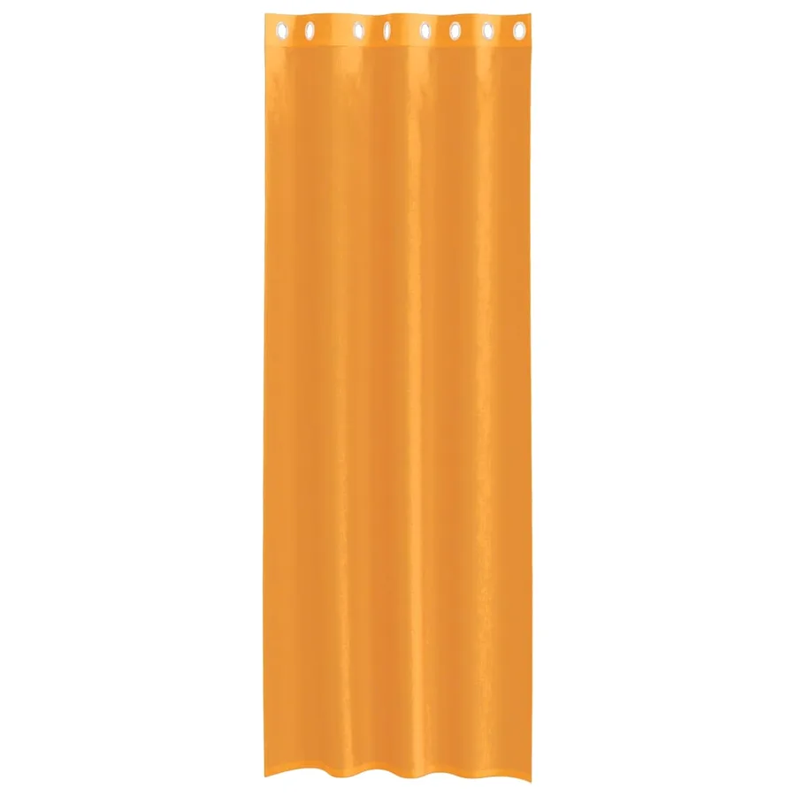 Rideaux en voile avec œillets 2 pcs orange 140x260 cm - 4