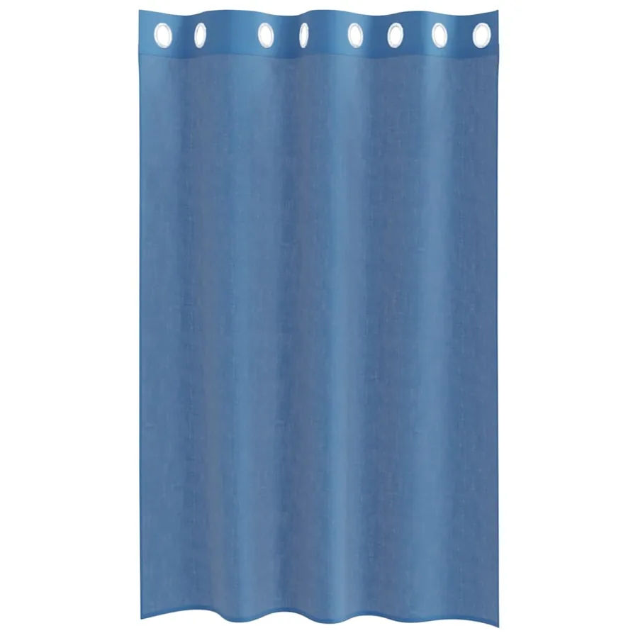 Rideaux en voile avec œillets 2 pcs bleu royal - 4