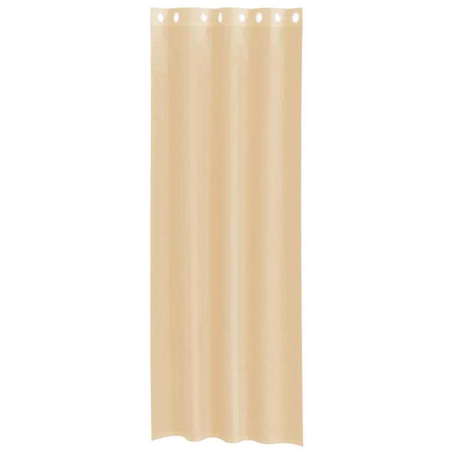 Rideaux en voile avec œillets 2 pcs sable - 4