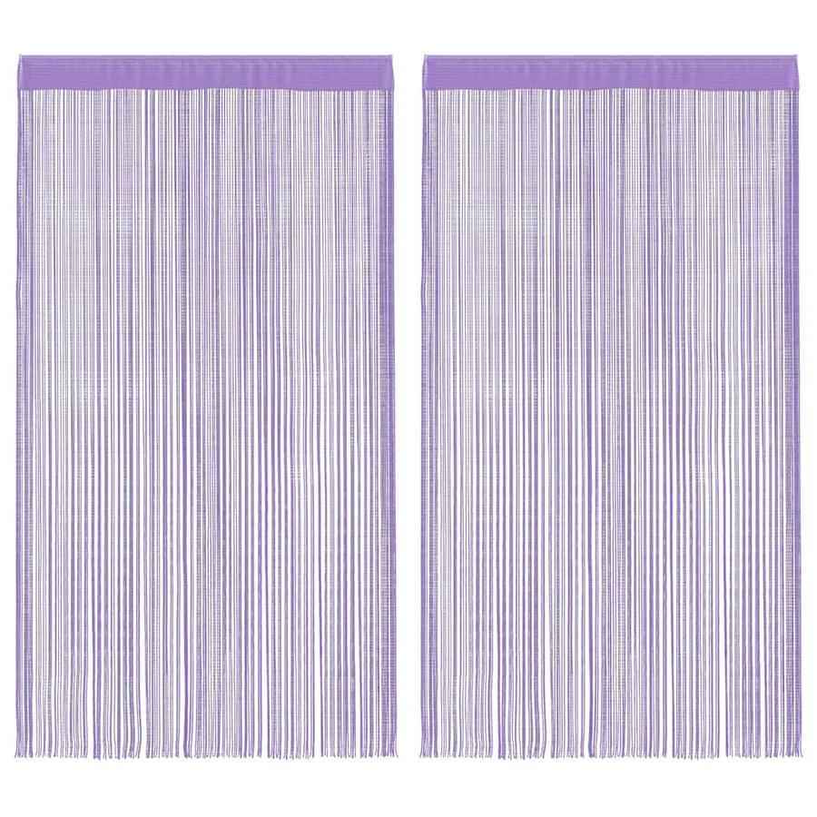 Rideaux à fils 2 pcs violet 100x250 cm - 2