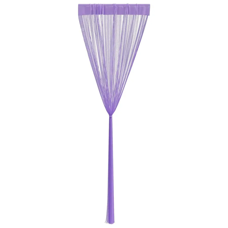 Rideaux à fils 2 pcs violet 100x250 cm - 5