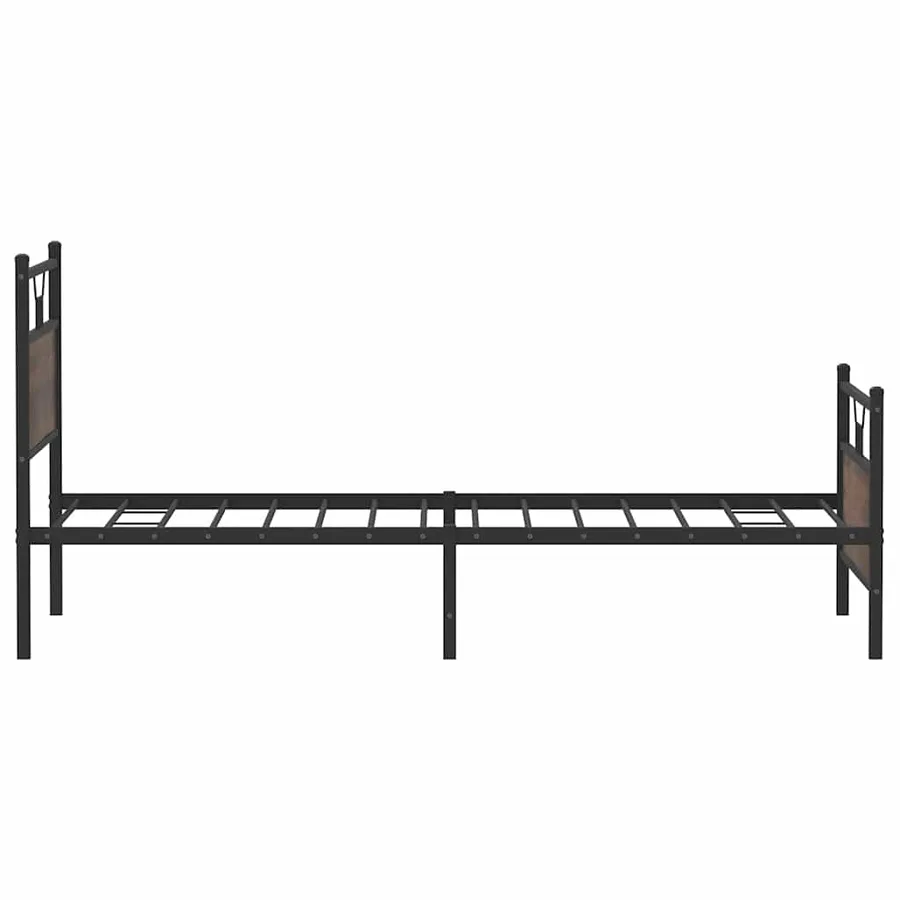 Cadre de lit sans matelas chêne marron 100x200 cm - 7
