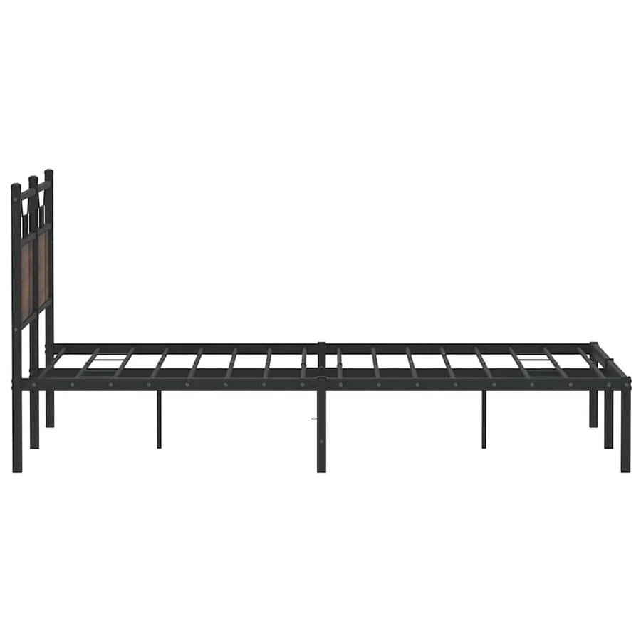Cadre de lit sans matelas chêne marron 140x200 cm - 7