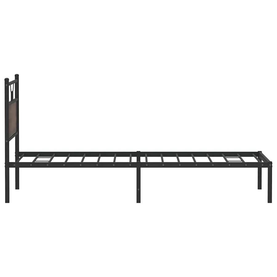 Cadre de lit sans matelas chêne marron 100x190 cm - 7