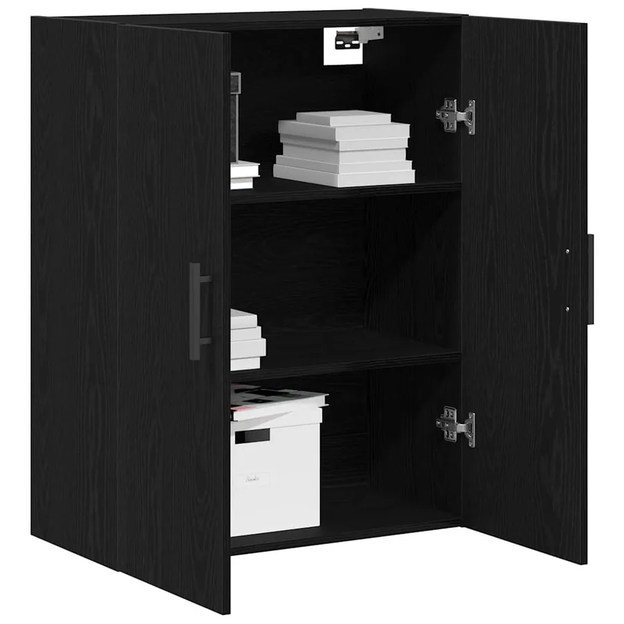 Meuble mural Chêne noir 69,5 x 34 x 90 cm Bois d'ingénierie - 3