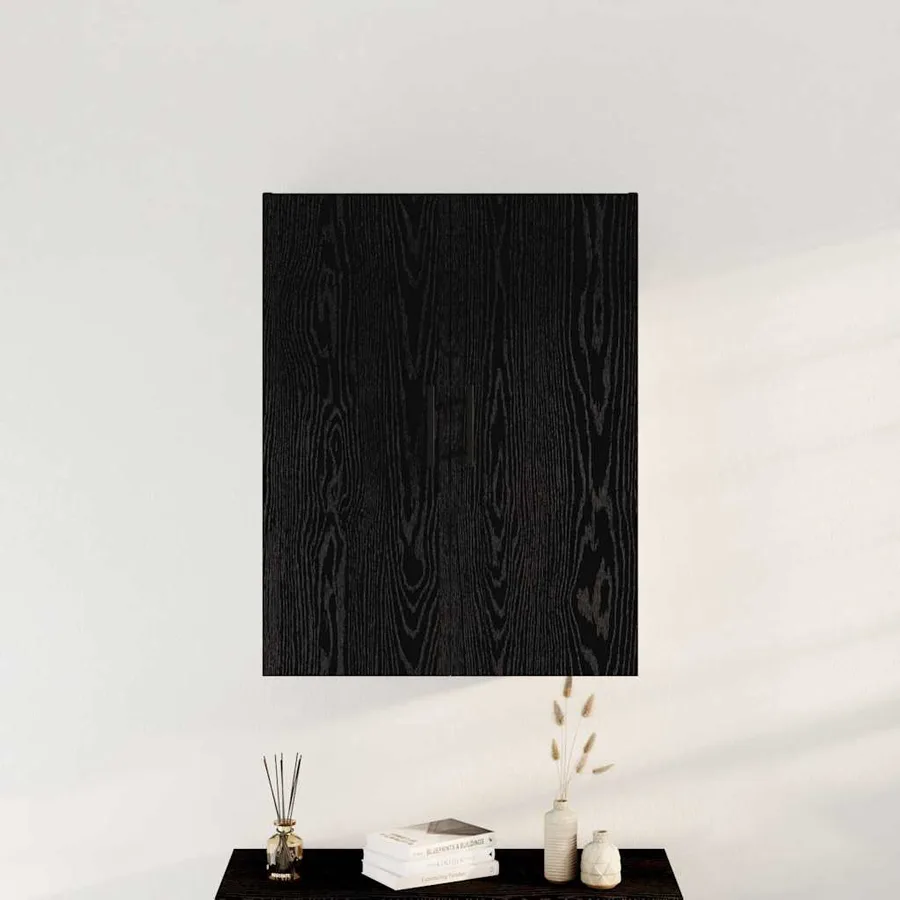 Meuble mural Chêne noir 69,5 x 34 x 90 cm Bois d'ingénierie - 4