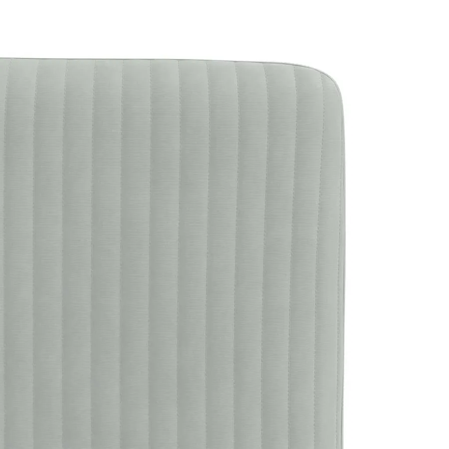 Chaises à manger lot de 6 gris clair velours - 7
