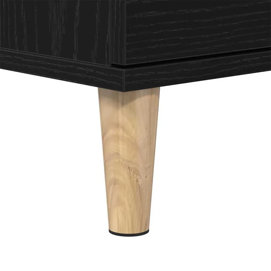 Meuble de Lavabo de Salle de Bain Chêne noir 80 x 33 x 60 cm - 12