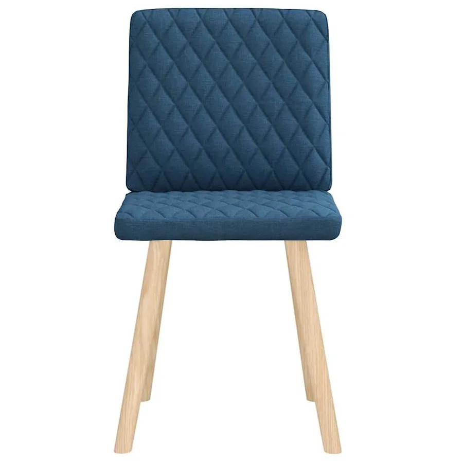 Chaises à manger lot de 2 bleu tissu - 3