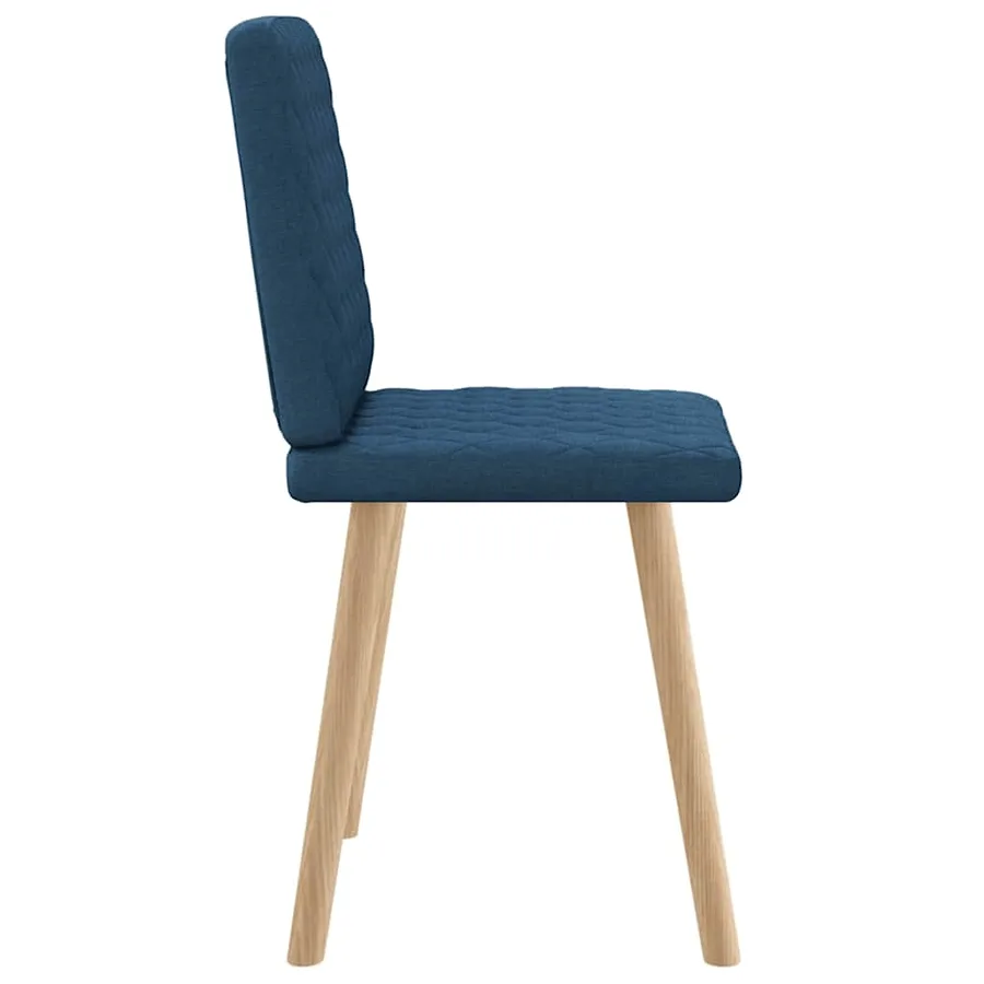 Chaises à manger lot de 2 bleu tissu - 5