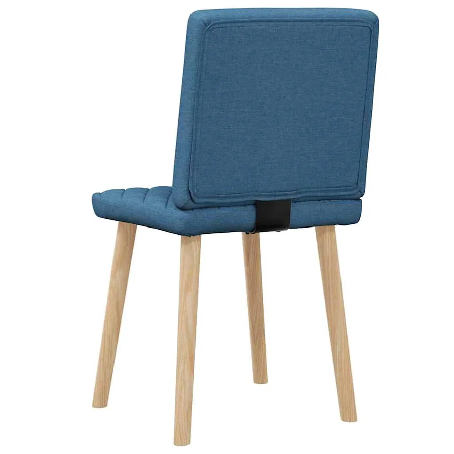 Chaises à manger lot de 2 bleu tissu - 6