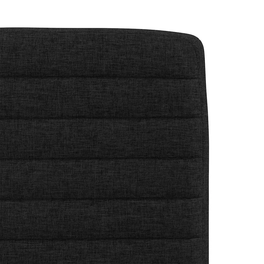 Chaises à manger lot de 2 noir tissu - 7