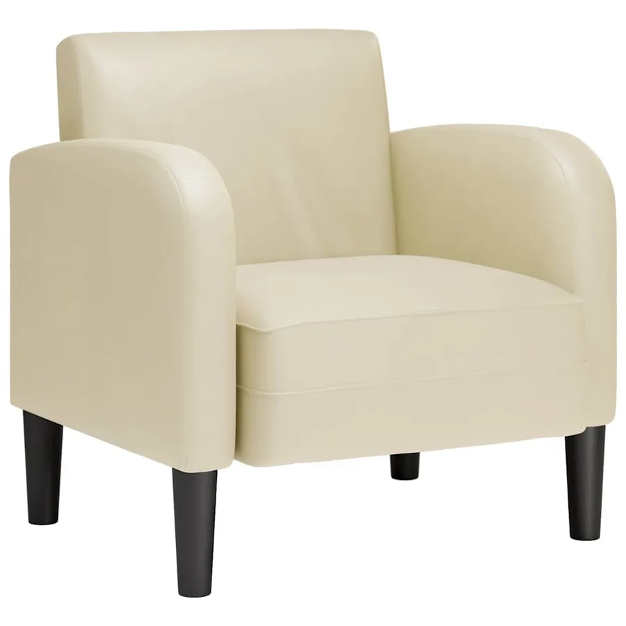 Chaise de canapé avec accoudoirs crème 54 cm similicuir - 2