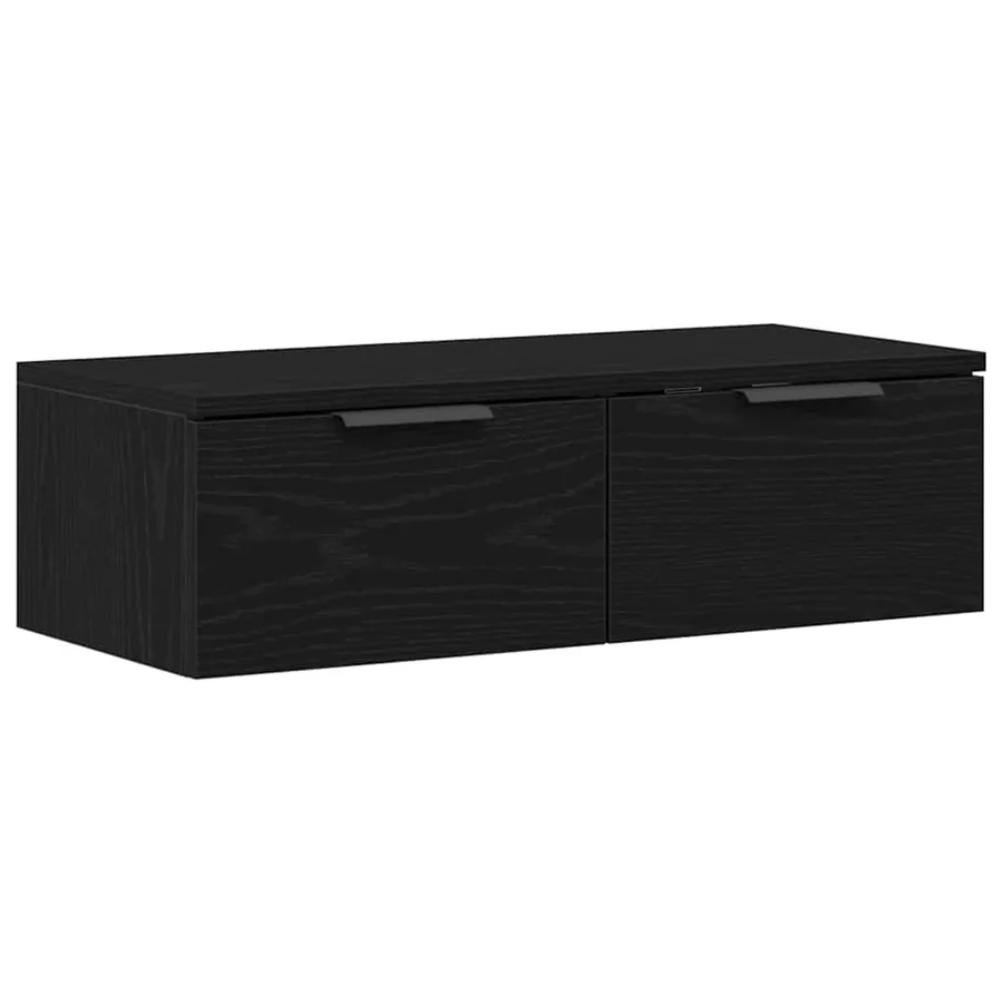 Meuble mural Chêne noir 68 x 30 x 20 cm Bois d'ingénierie - 5