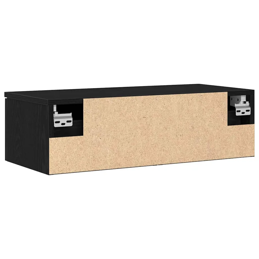 Meuble mural Chêne noir 68 x 30 x 20 cm Bois d'ingénierie - 6