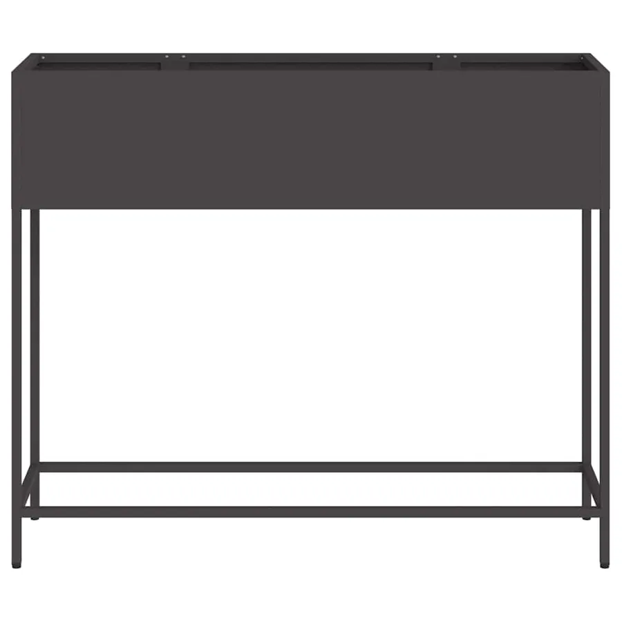Bac de jardin surélevé Noir 100 x 26 x 82 cm Acier - 5