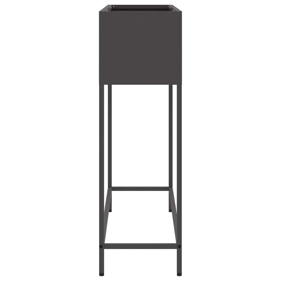 Bac de jardin surélevé Noir 100 x 26 x 82 cm Acier - 6