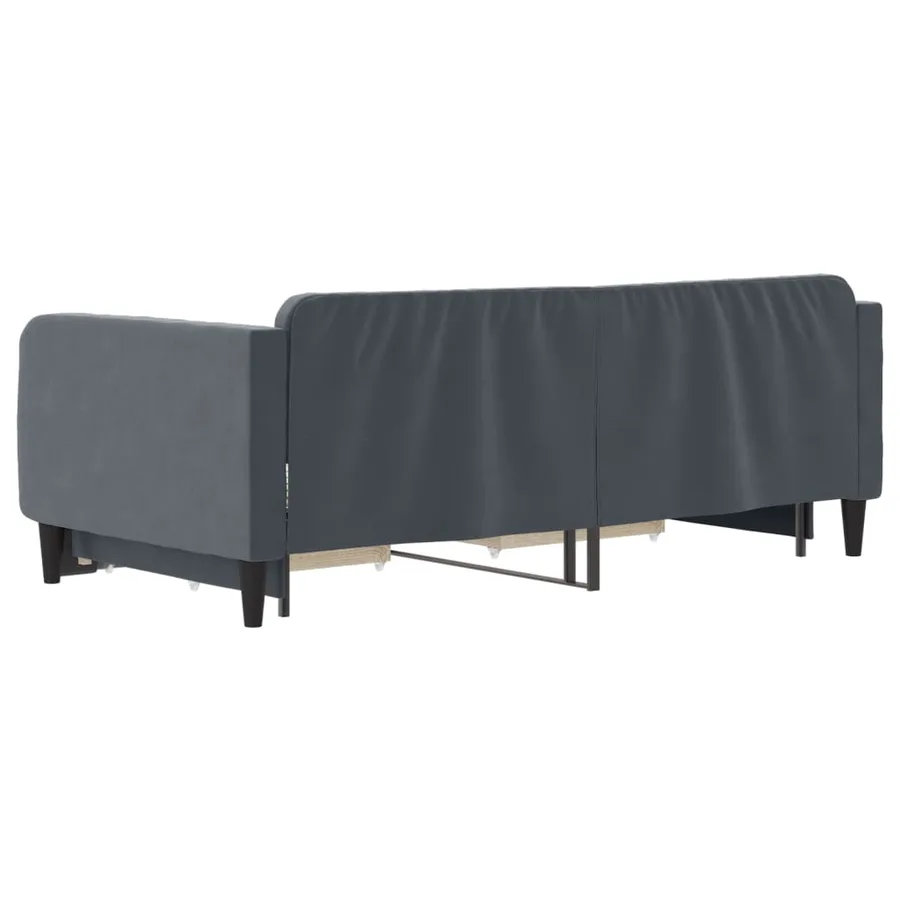 Lit de jour avec gigogne et tiroirs sans matelas 90x190 cm - 5