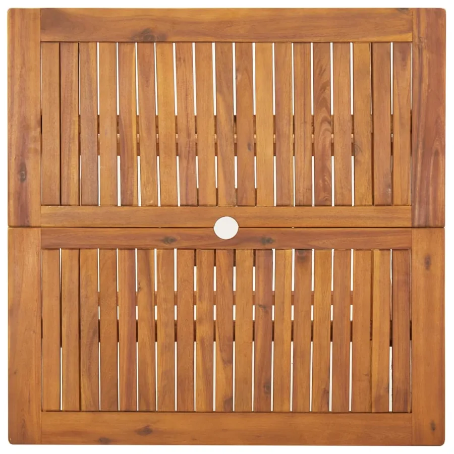 Ensemble à manger de jardin 5 pcs Bois d'acacia solide - 11