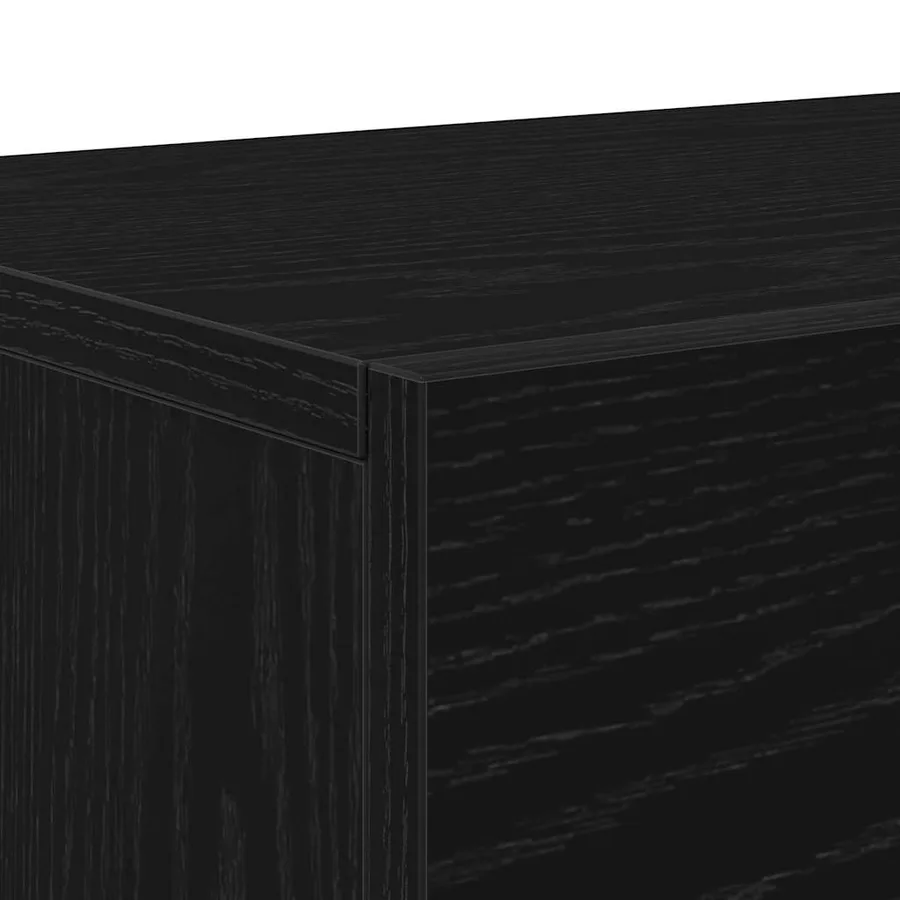 Ensemble meuble TV Montage mural Chêne noir 150 x 30 x 50 cm - 10