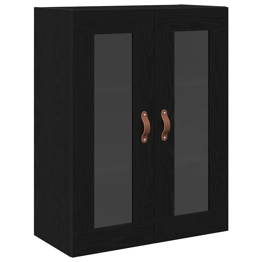 Meuble mural Chêne noir 69,5 x 34 x 90 cm Bois d'ingénierie - 2