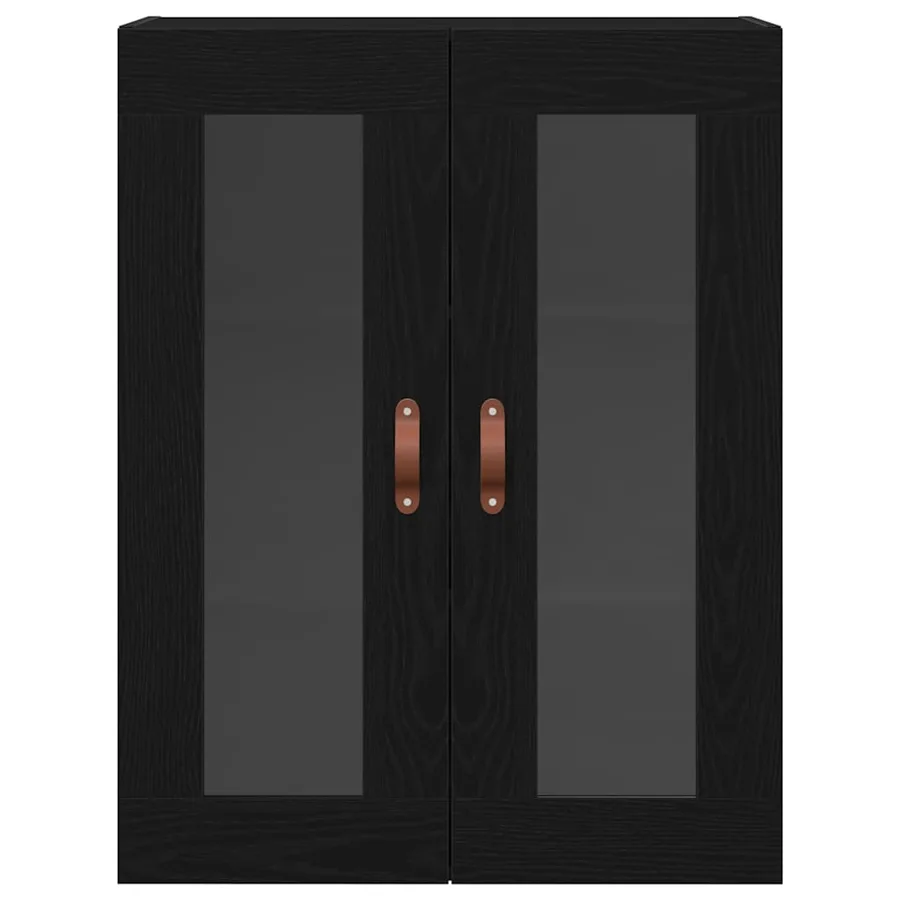 Meuble mural Chêne noir 69,5 x 34 x 90 cm Bois d'ingénierie - 6