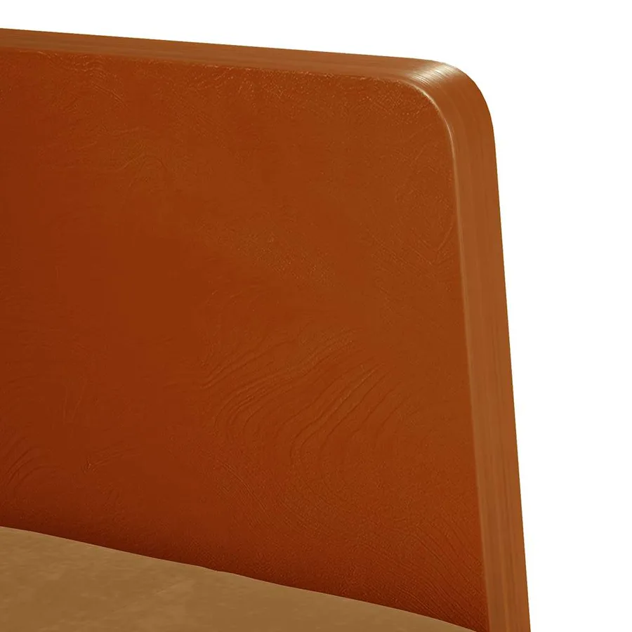 Fauteuil avec accoudoirs marron 55 cm velours - 6