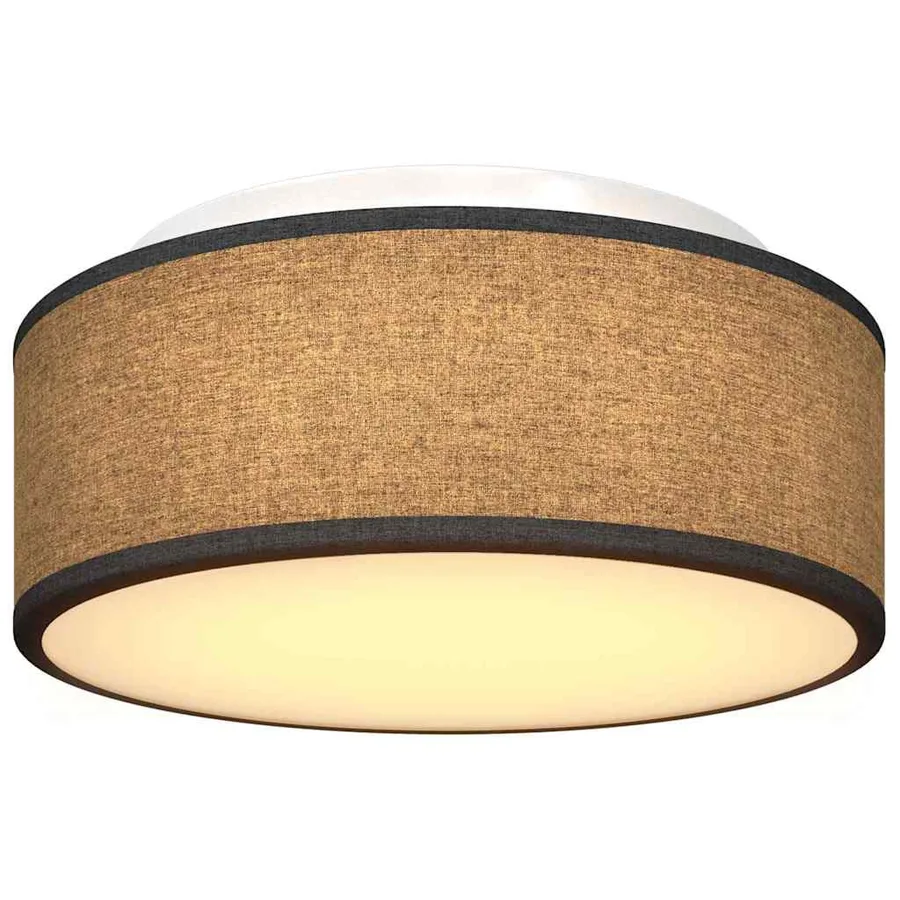 Lampe de plafond Noir 30 x 30 x 13,5 cm tissu - 10