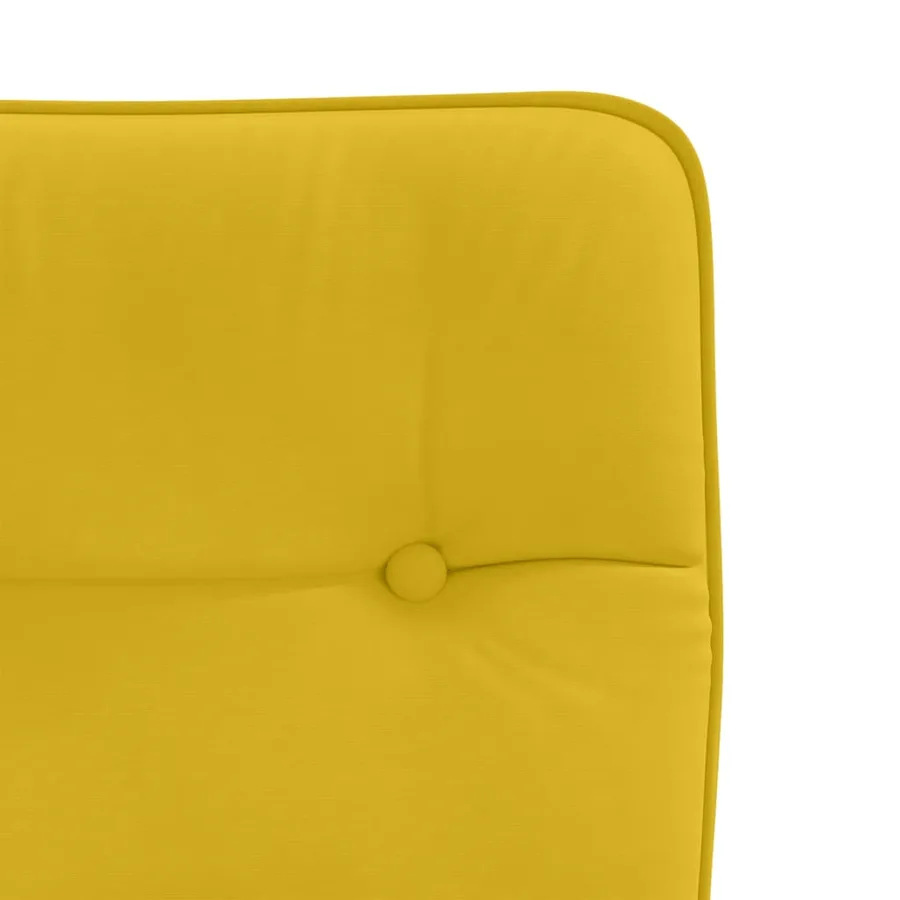 Chaises à manger lot de 2 Jaune Velours - 7